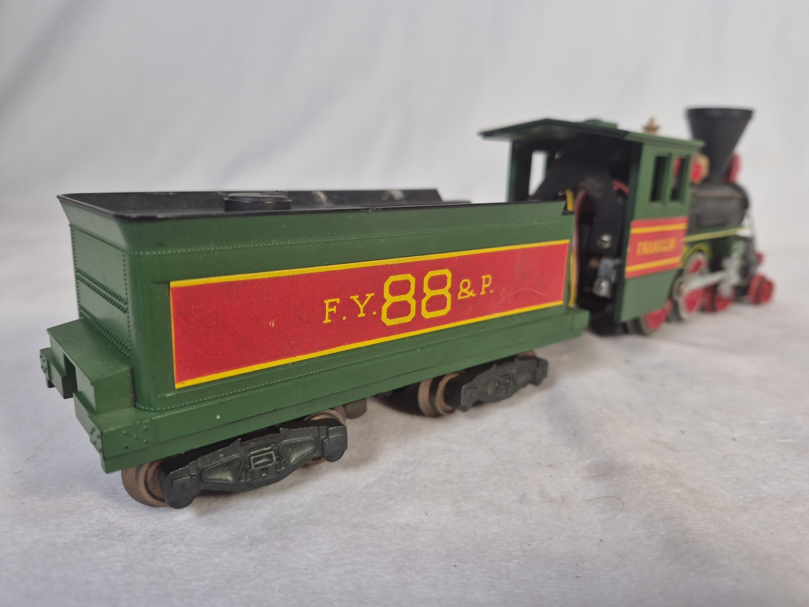 Franklin Steam Locomotive & FY 88 P Tender Tin Litho Electric Train Set