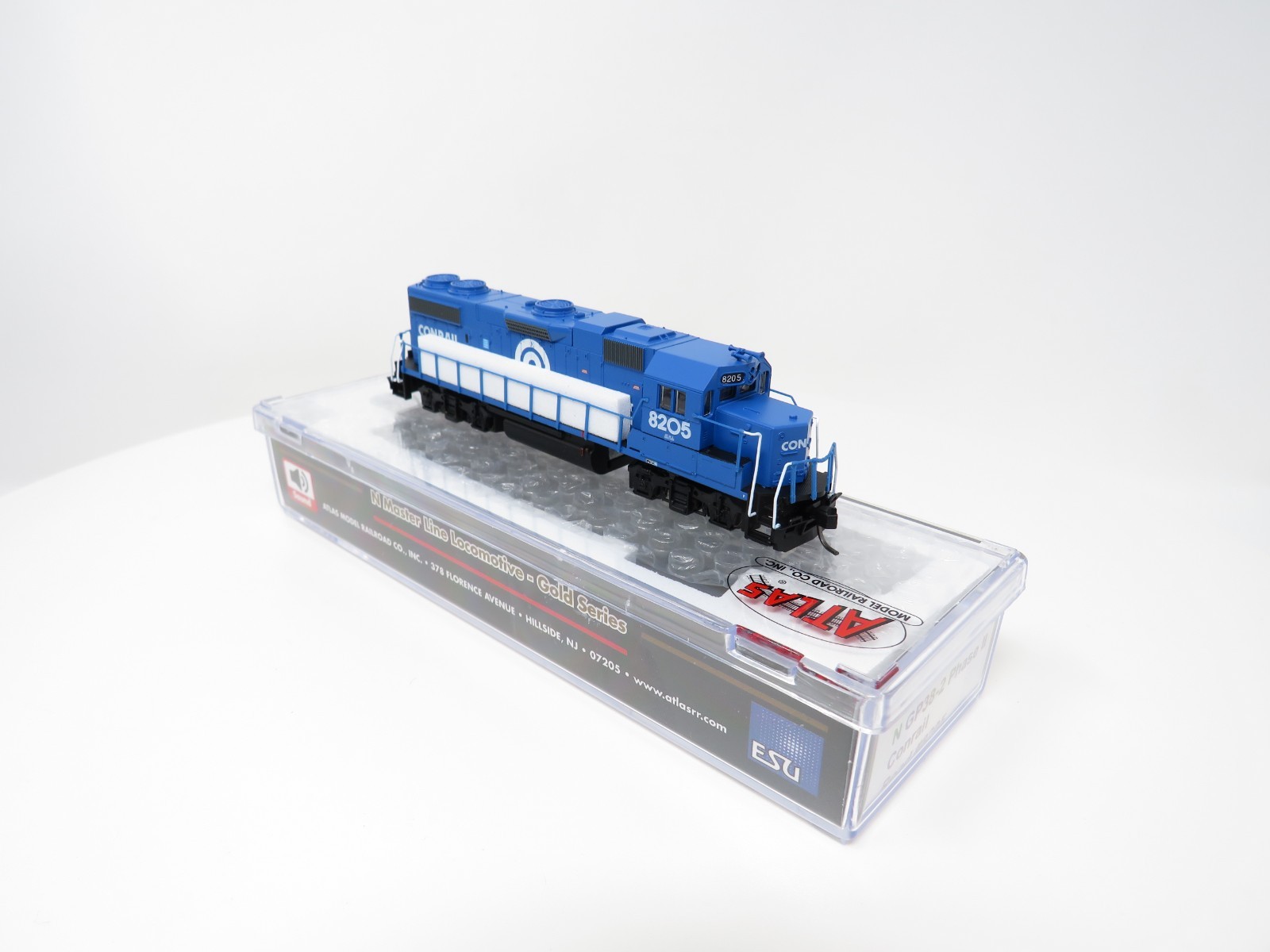 Atlas N 40004841 DCC ESU LokSound Conrail EMD GP38-2 Phase II Diesel Locomotive