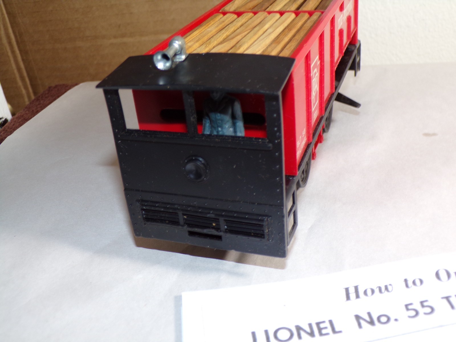 Lionel Original Vintage Postwar 55 Tie-Jector Runs Great Rarer Version with Slot