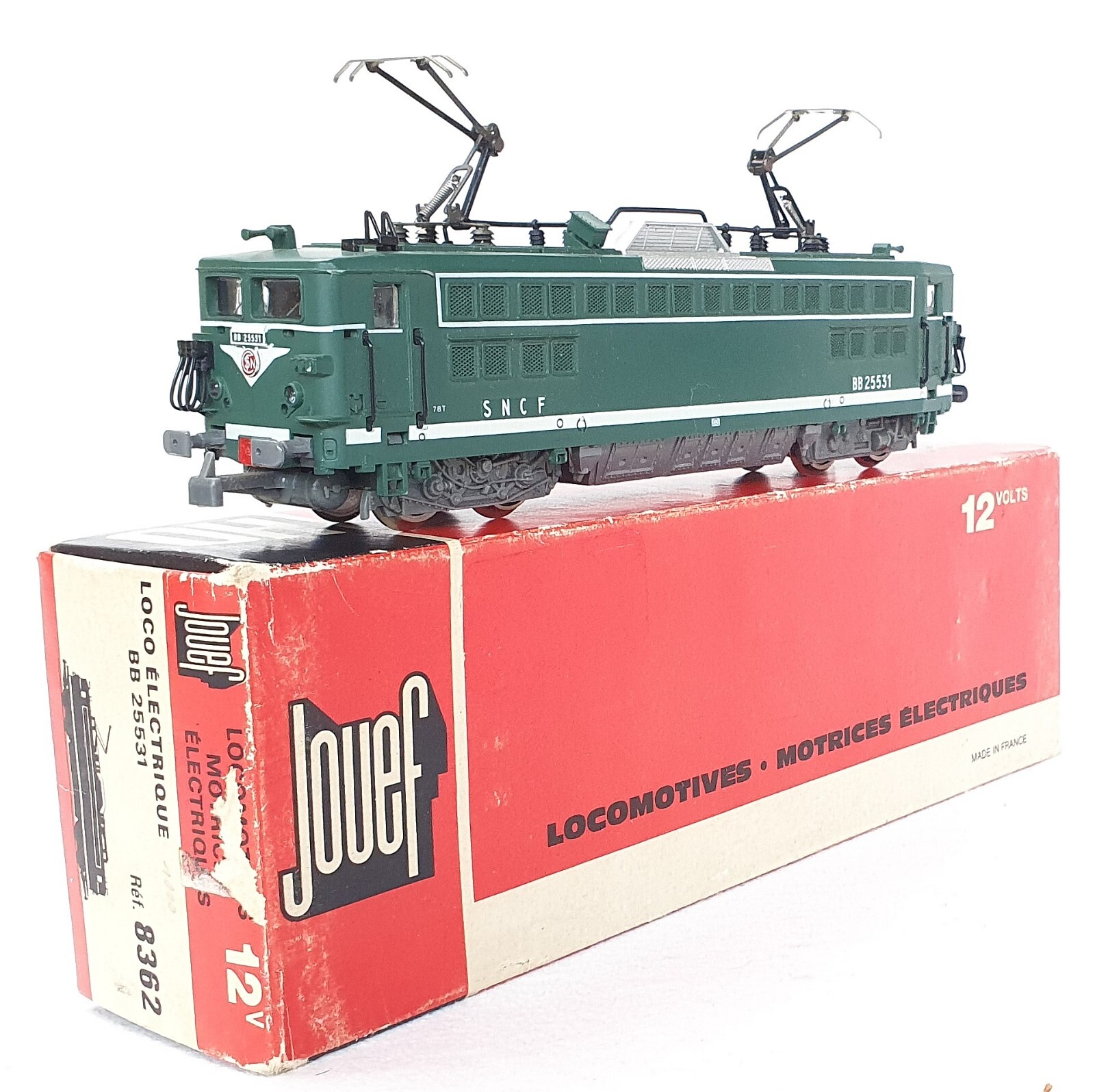 Jouef HO 1:87 SNCF French BB 25531 Medium ELECTRIC LOCOMOTIVE 8362 MIB`78 New!