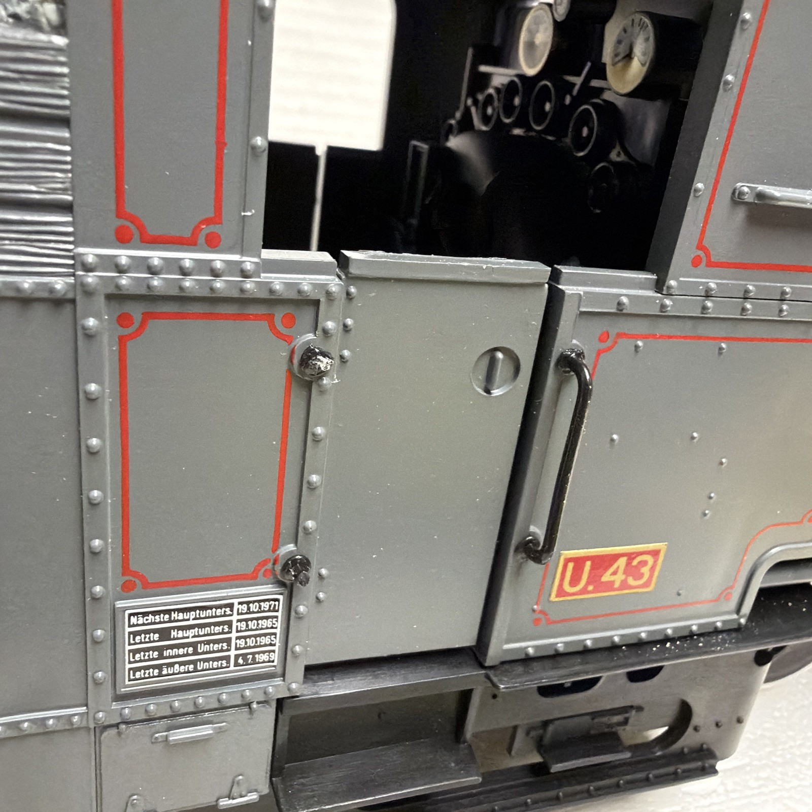 LGB LEHMANN G-GAUGE 2070D TANK STEAM LOCOMOTIVE U43 GRAY IN OB