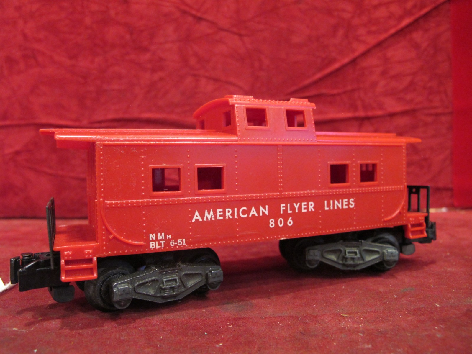 GILBERT American Flyer Lines 806 CABOOSE S Gauge Made in USA 1956