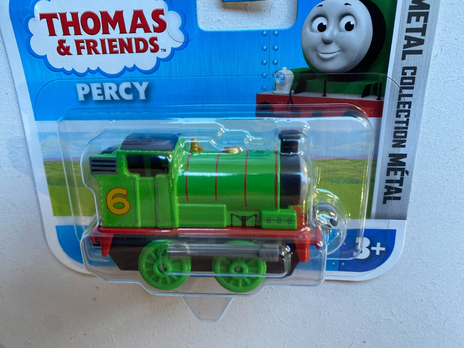 Fisher-Price THOMAS & FRIENDS *PERCY* #6 GREEN METAL ENGINE NEW! 3+