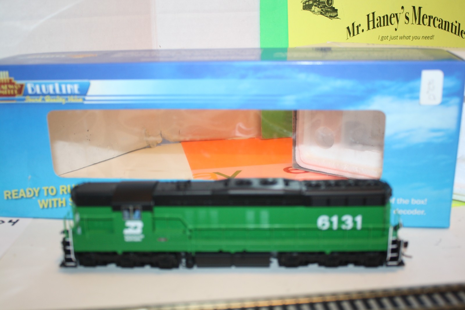 HO Broadway Lm’d* Blue Line EMD SD9 BN 6131 w DCC sound, DCC ready see details