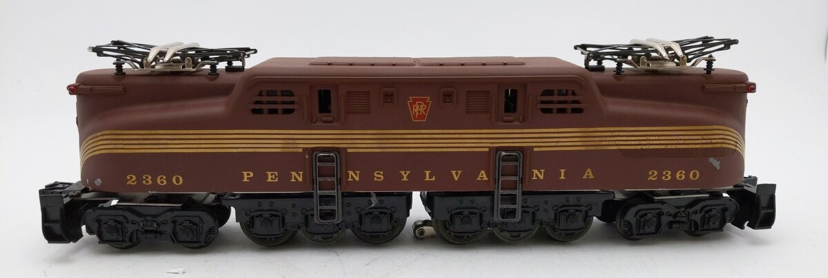 Lionel 2360 Vintage O Pennsylvania 5-Stripe Tuscan GG-1 Electric Locomotive EX