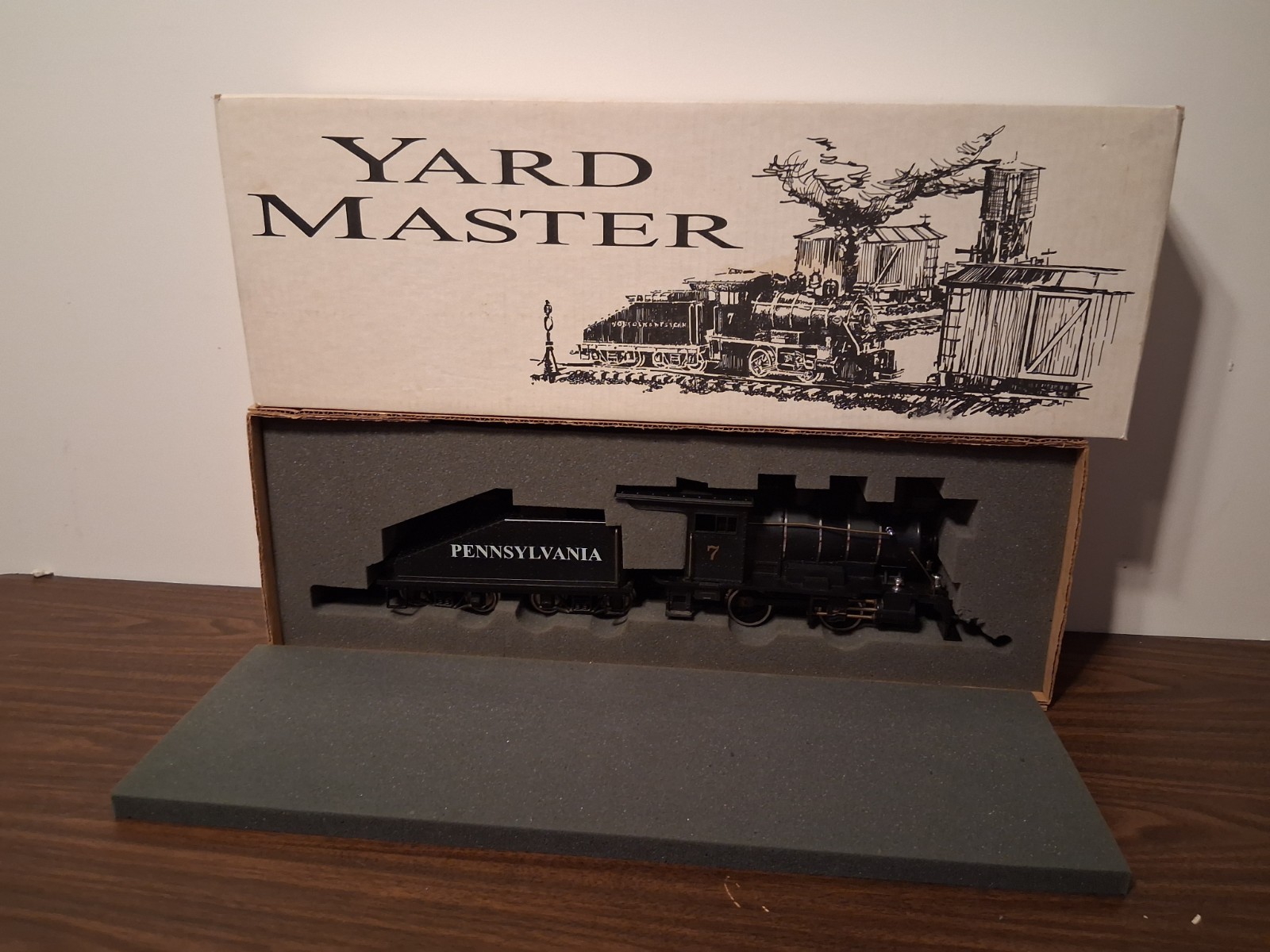 HLW Yard Master Pennsylvania Steam Engine Hartland Locomotive Works G Scale Box