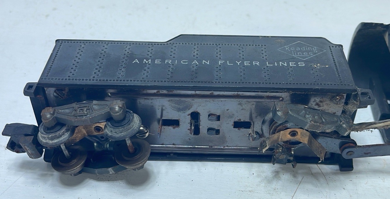 American Flyer 302 AC 4-4-2 Steam Locomotive W/ Reading Lines Tender Read Desc