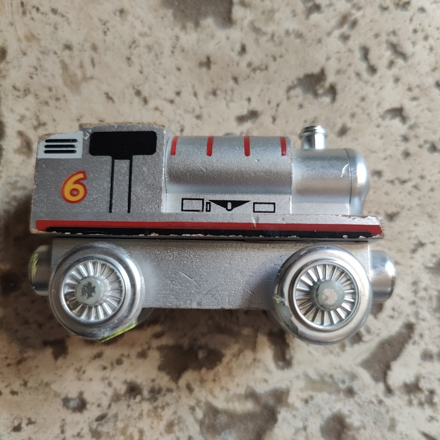 Thomas & Friends Wooden Railway Silver Percy 60 Year Limited Edition Engine