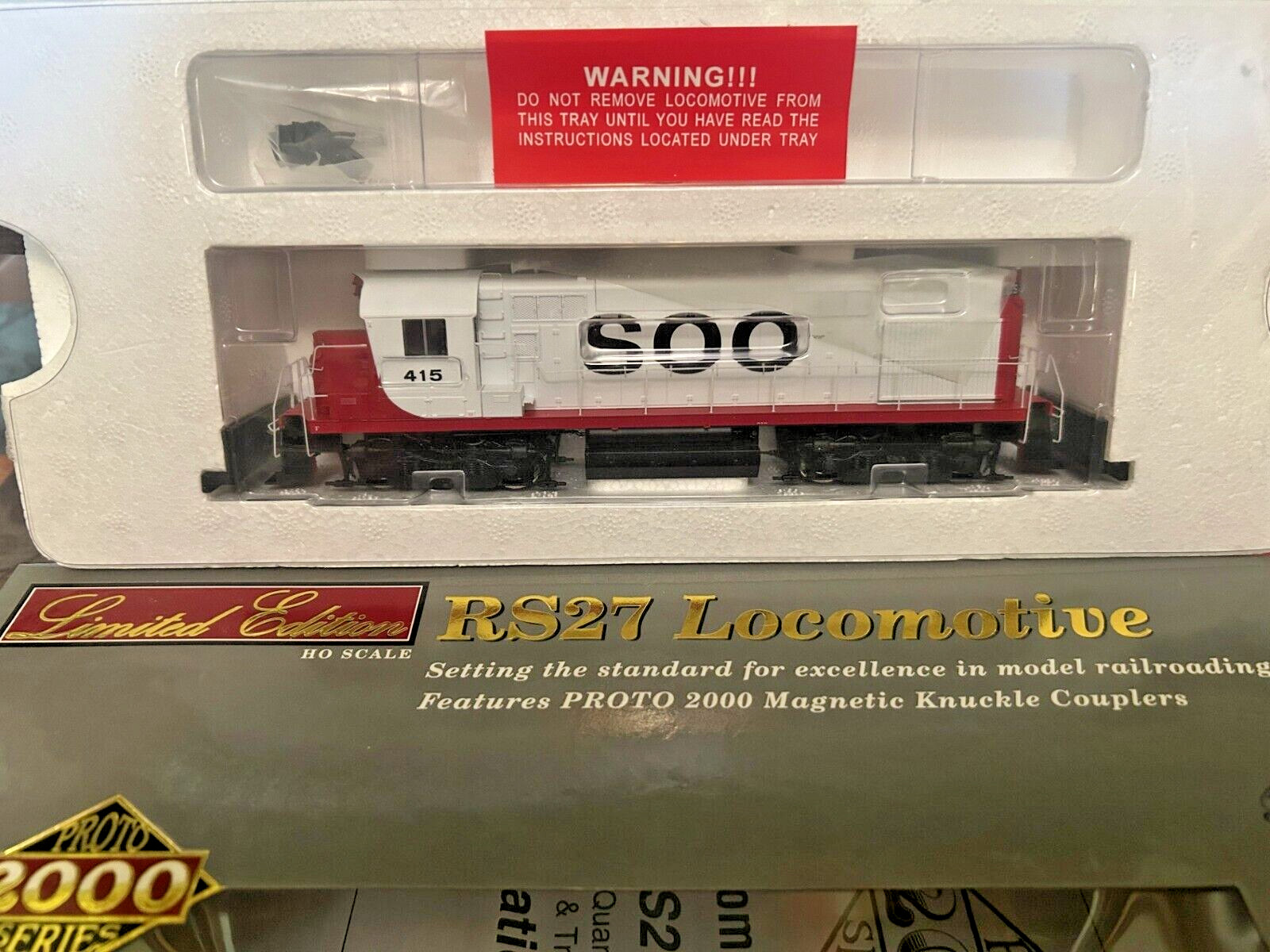 SOO LINE RS27 LOW HOOD ROAD SWITCHER LOCO DCC / “QUANTUM SOUND” HO Scale NEW OOP