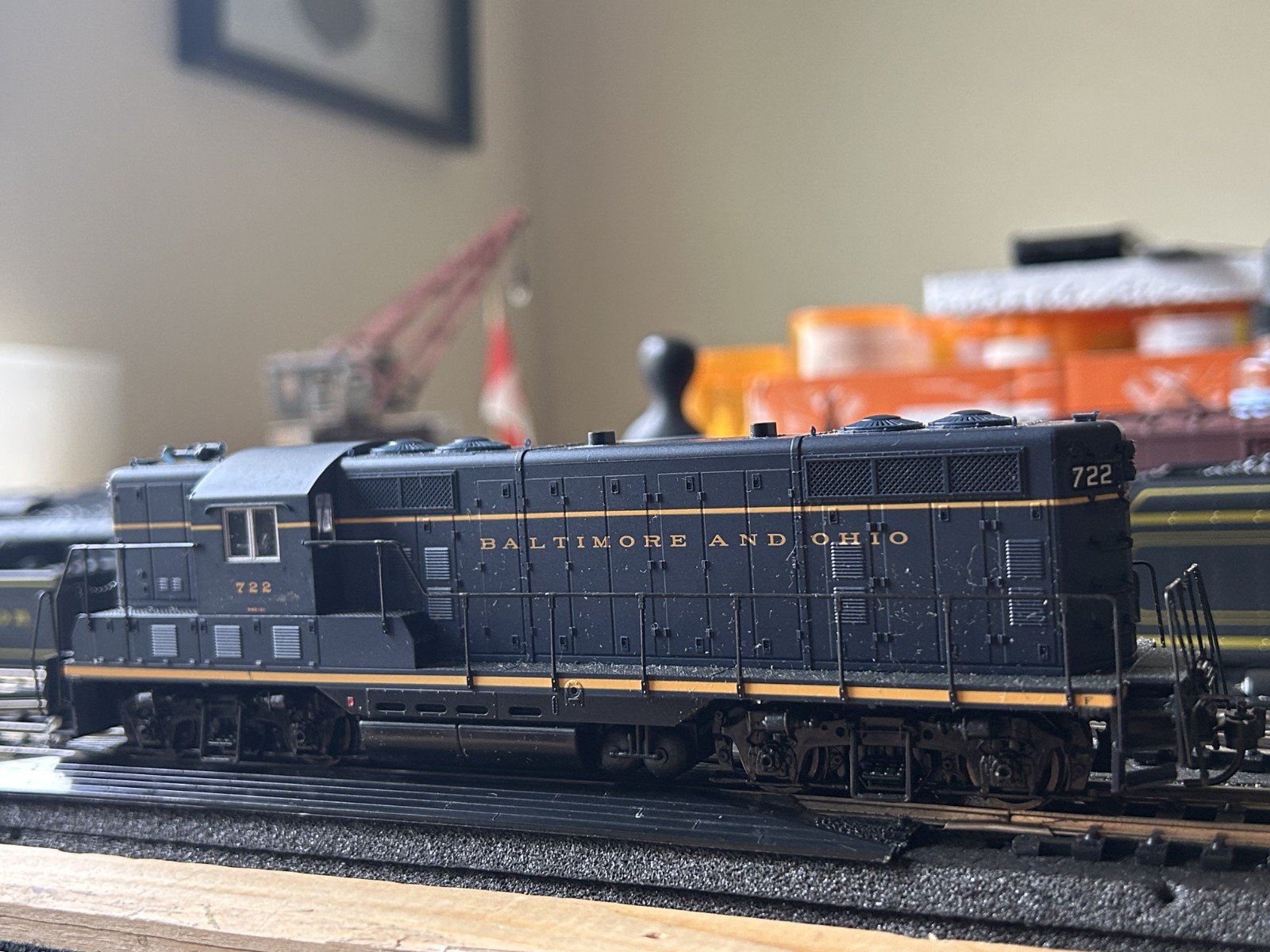 PROTO 2000 HO EMD GP7 Diesel Locomotive Baltimore & Ohio #722 DC Analog 23050