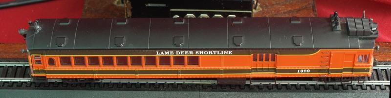 HO Custom Built Lake Deer Shortline Double Ended EMC Doodlebug Detailed Interior
