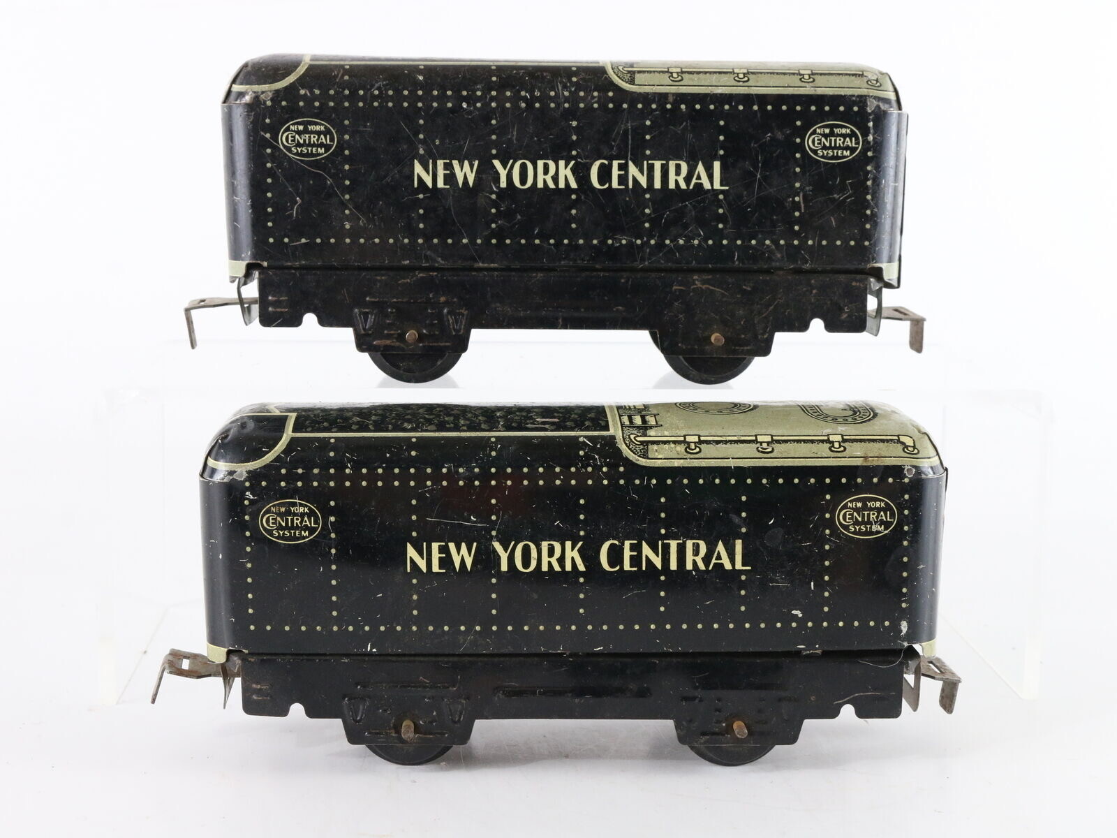 Lot Of 2 Marx O New York Central Nyc 551 Tin Metal Locomotive Coal Tenders