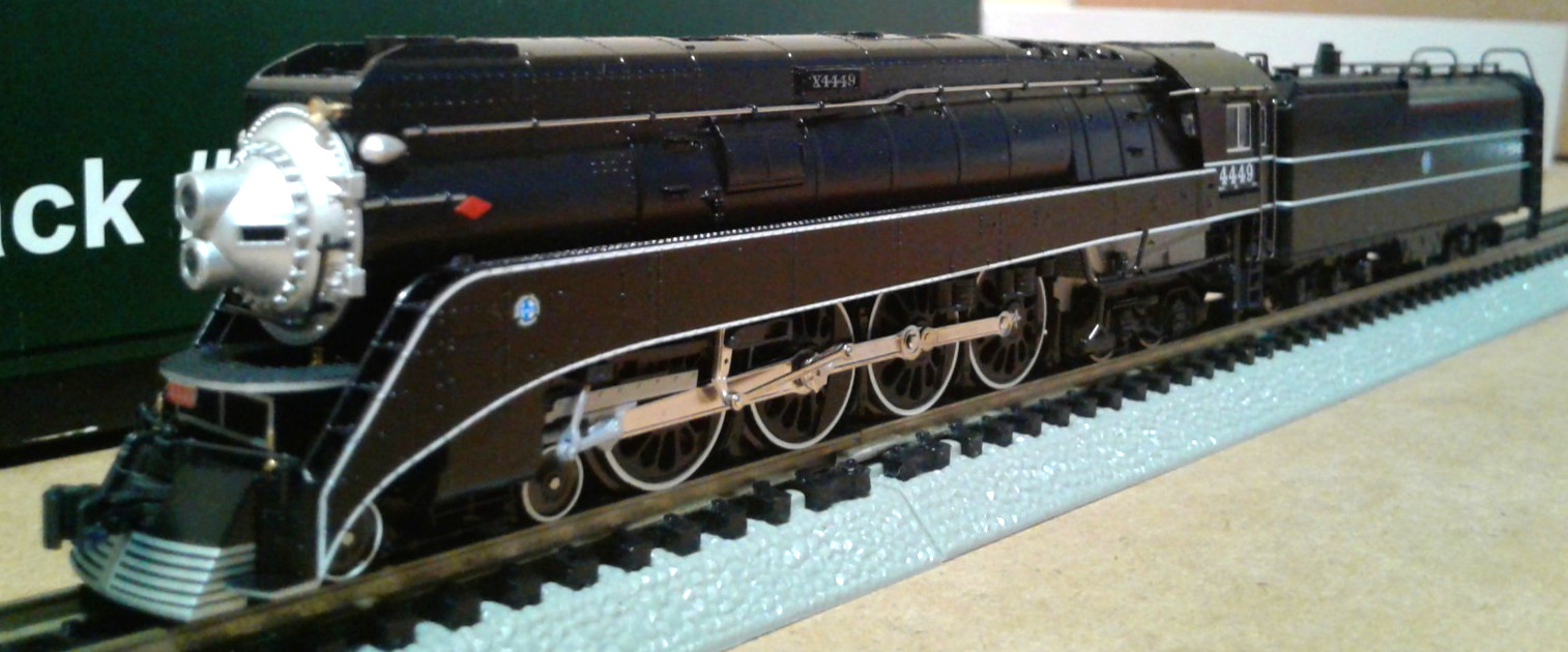 N SCALE KATO 4-8-4 GS-4 BURLINGTON NORTHERN SANTA FE BNSF BLACK #4449 126-0312