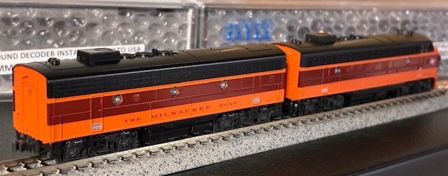 KATO N Scale MR EMD FP7A/F7B, #95A/95B Both Units with ESU LokSound, 106-0430-LS