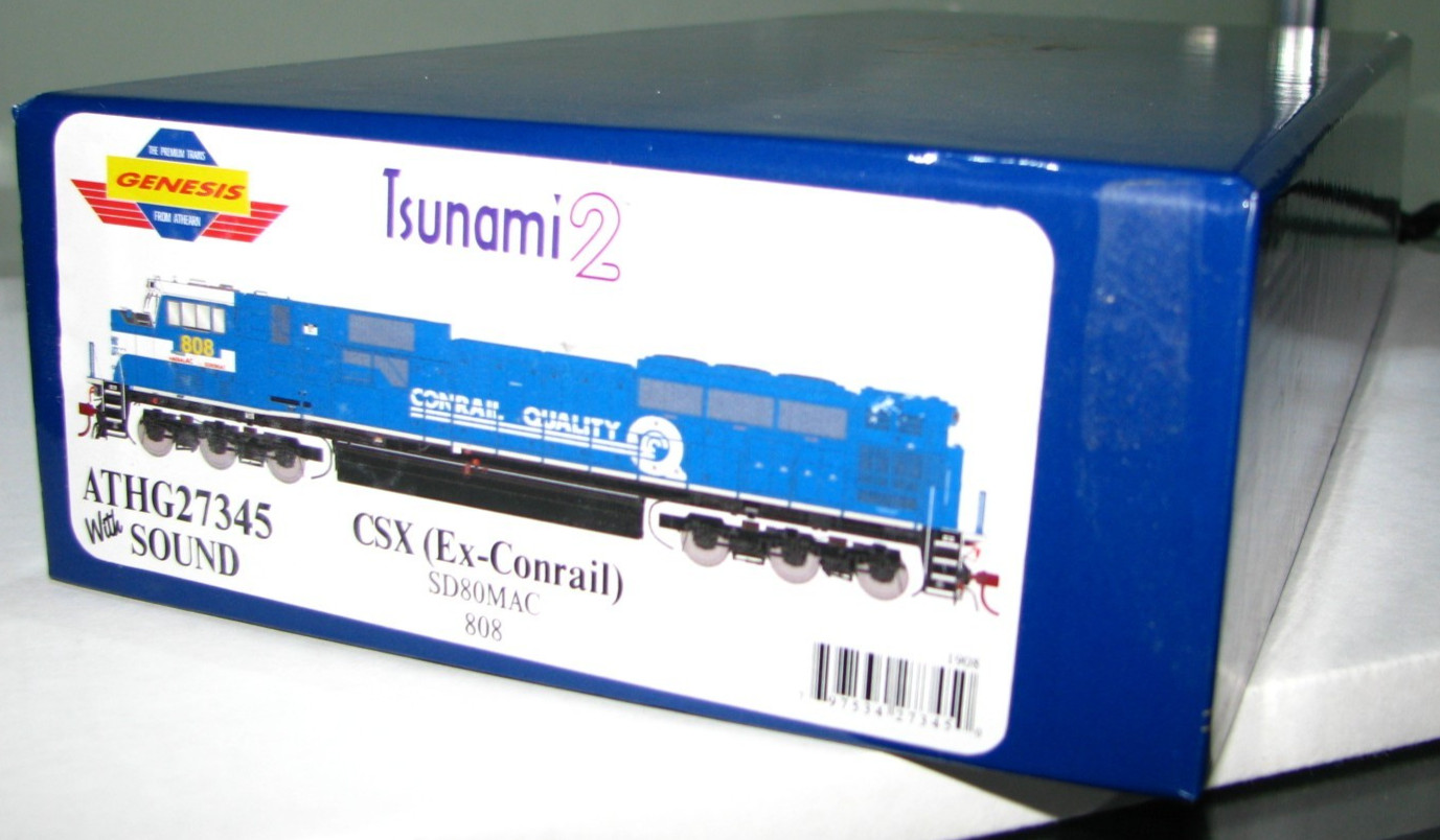 HO SCALE ATHEARN GENESIS ATHG27345 CSX (EX-CONRAIL) SD80MAC ROAD# 808 DCC&SOUND