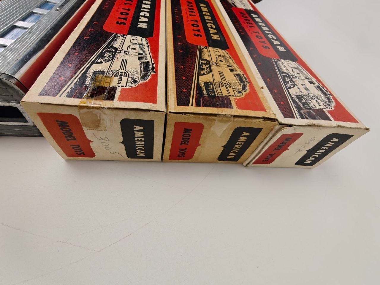 American Model Toys NEW YORK CENTRAL Aluminum O Gauge 6 Cars READ