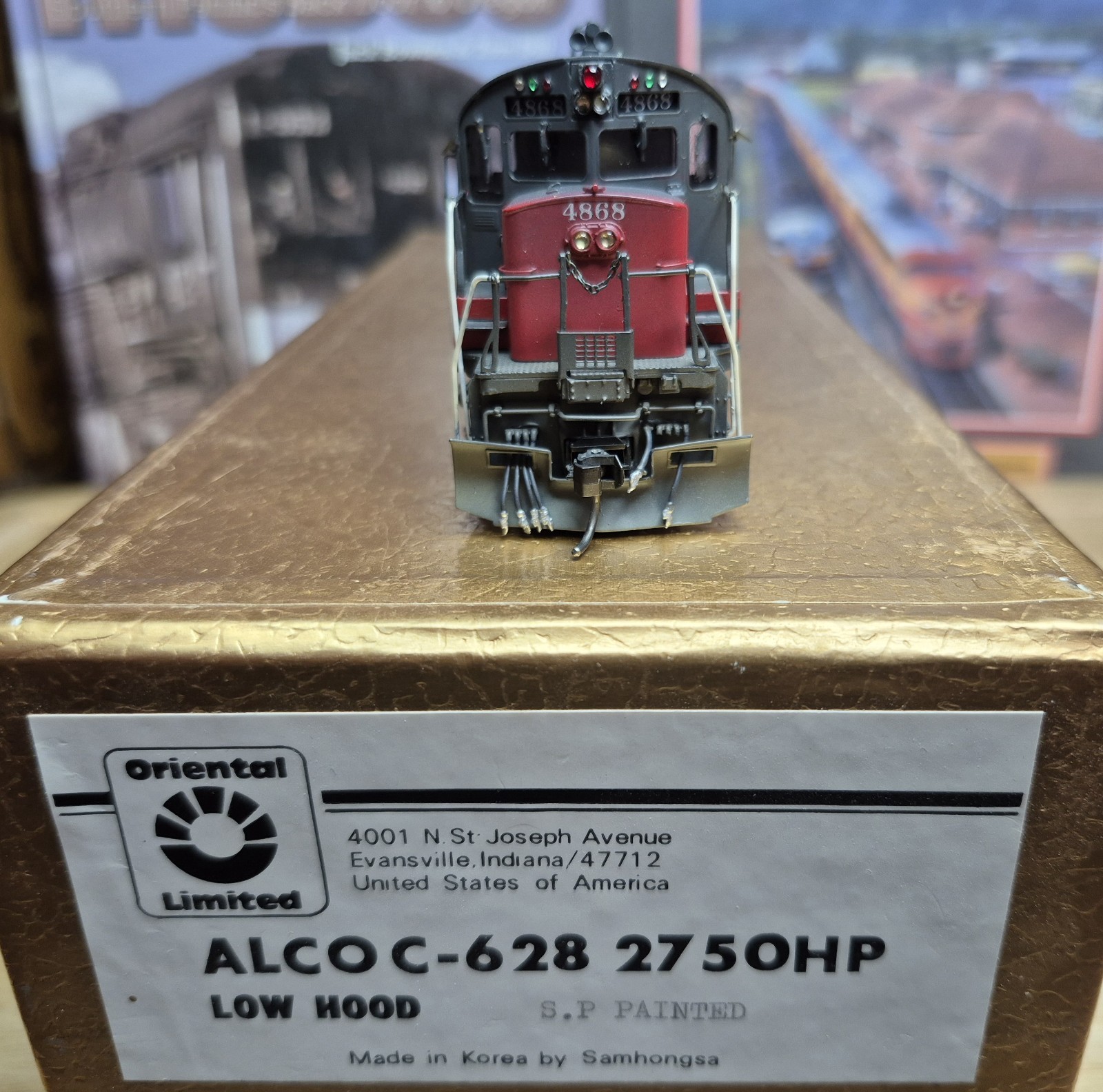 HO Brass Oriental Limited Southern Pacific/SP Alco C-628 Factory Painted