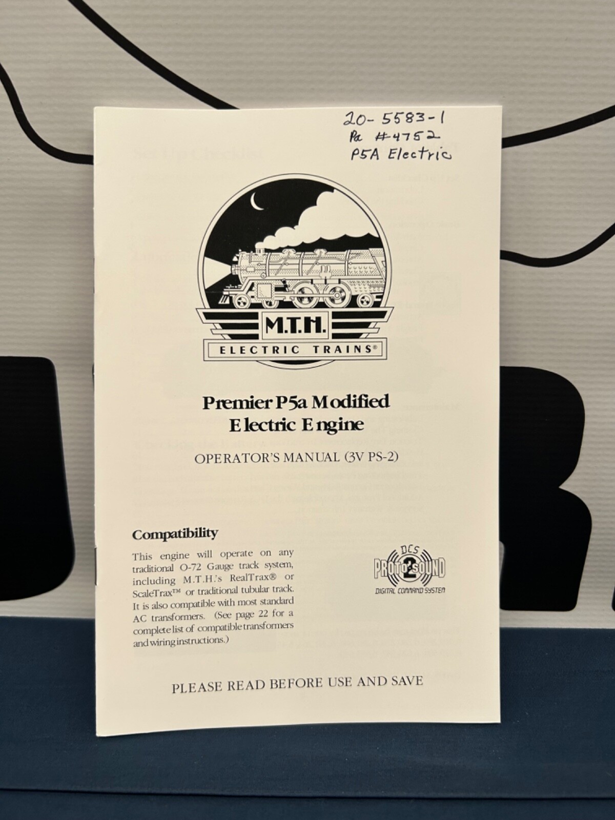 Mth Premier P5a Modified Electric Engine w/ Protosound 2 Manual