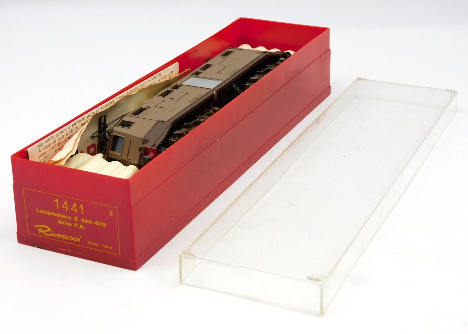 Rivarossi Locomotive E424-079 Of The F.S. Train 1:87 H0 Ref. 1441 FS Italy
