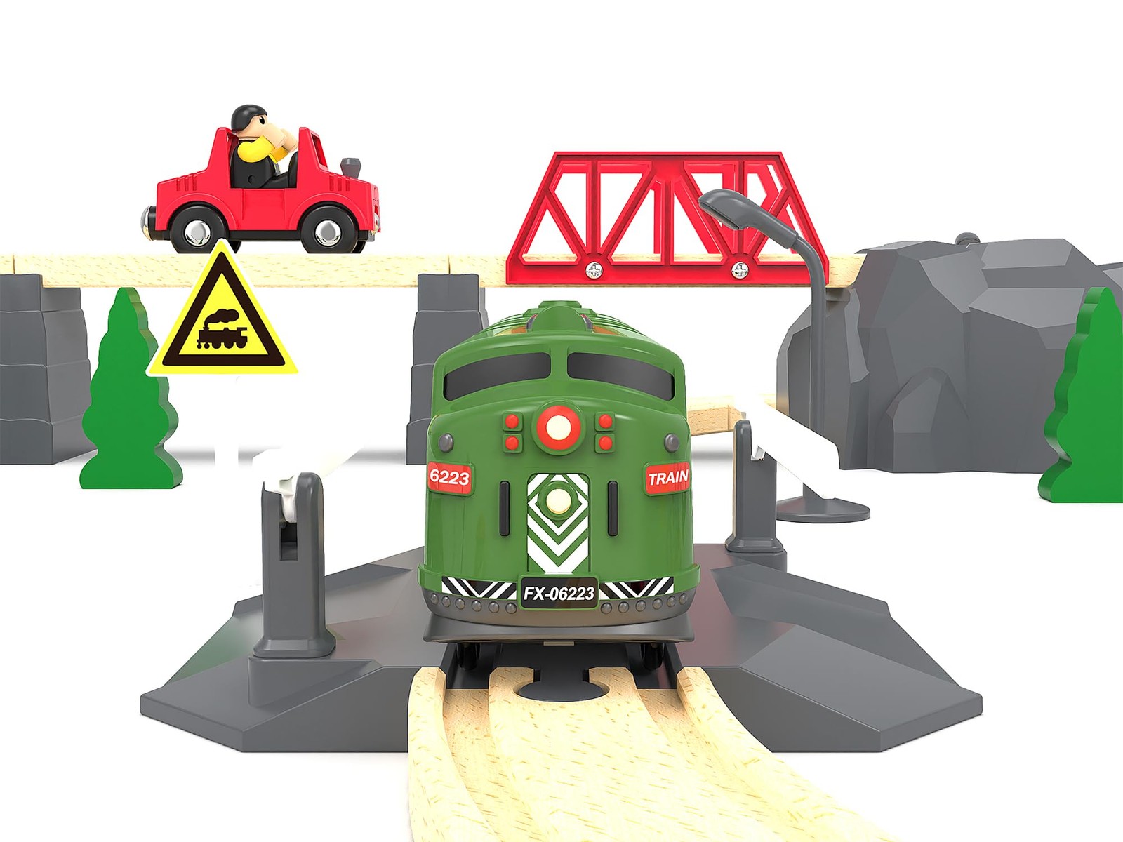 Train Toy Remote 4.3 inches (L) x 4.1 (W) x 2.8 (H), Green