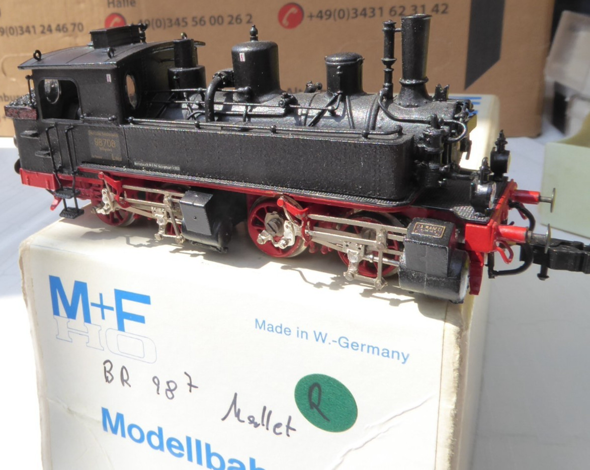 M+F H0 BR 98 Mallet Steam Locomotive DRG Epoche II 1:87 Analog DC