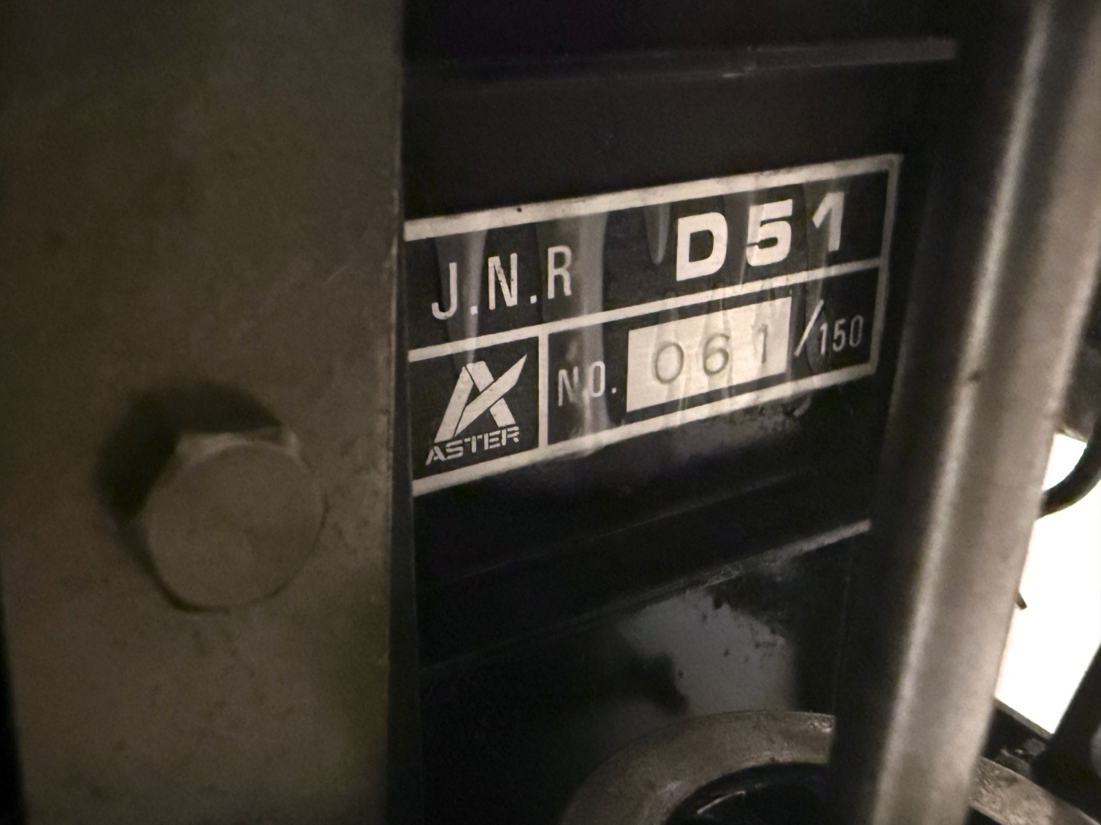 Aster JNR D51 327 Gauge 1 Live Steam Locomotive 1986 Rare Early Production 2-8-2