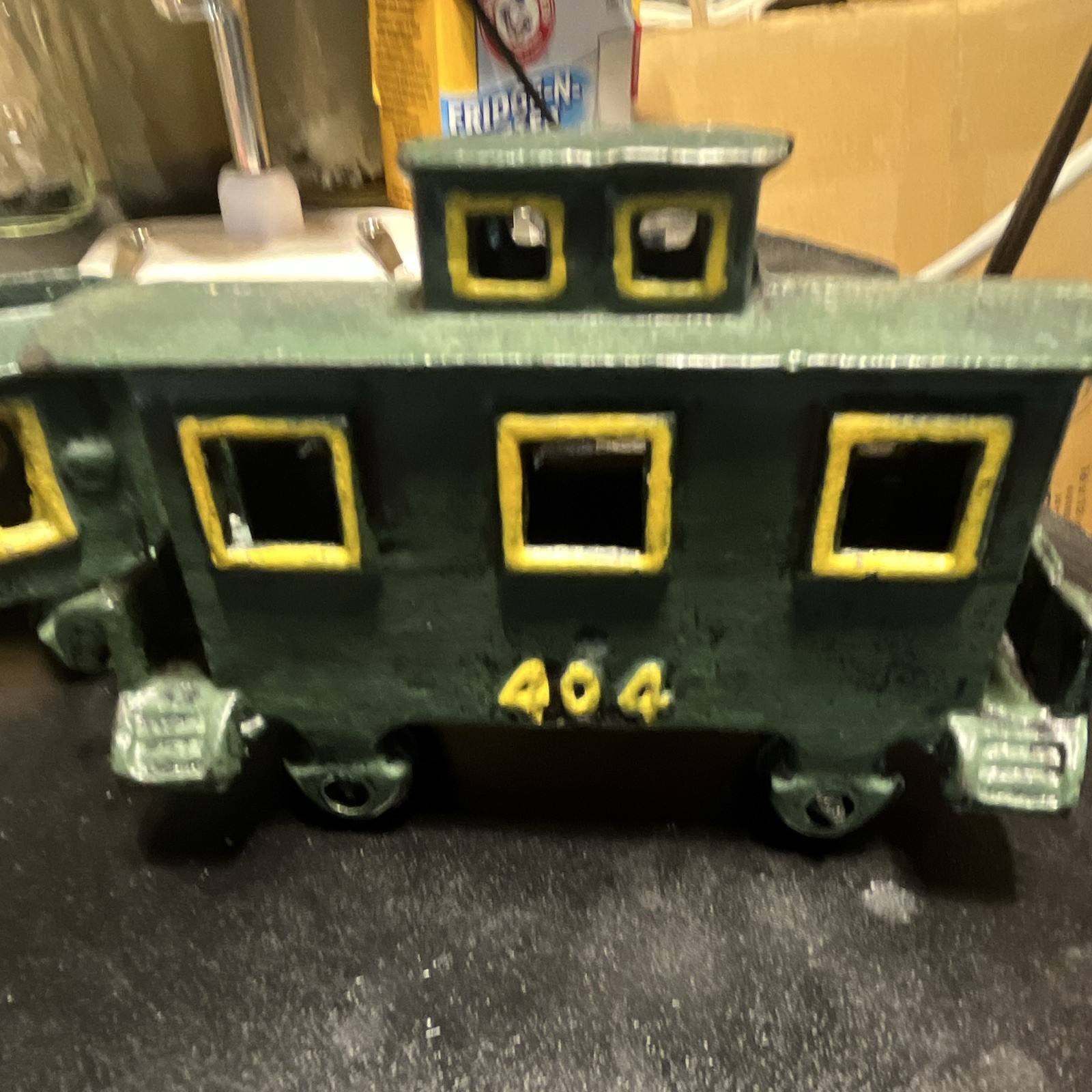 Cast Iron 0-4-0 Steam Locomotive w/ Cars 403/404/40