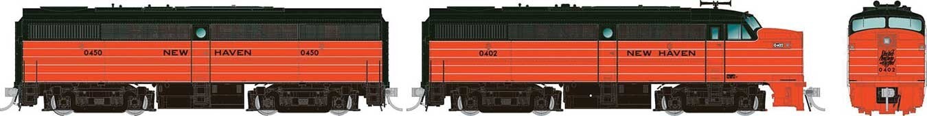 Rapido 37528 HO Alco FA1-FB1 Set – LokSound and DCC New Haven 0416, 0457