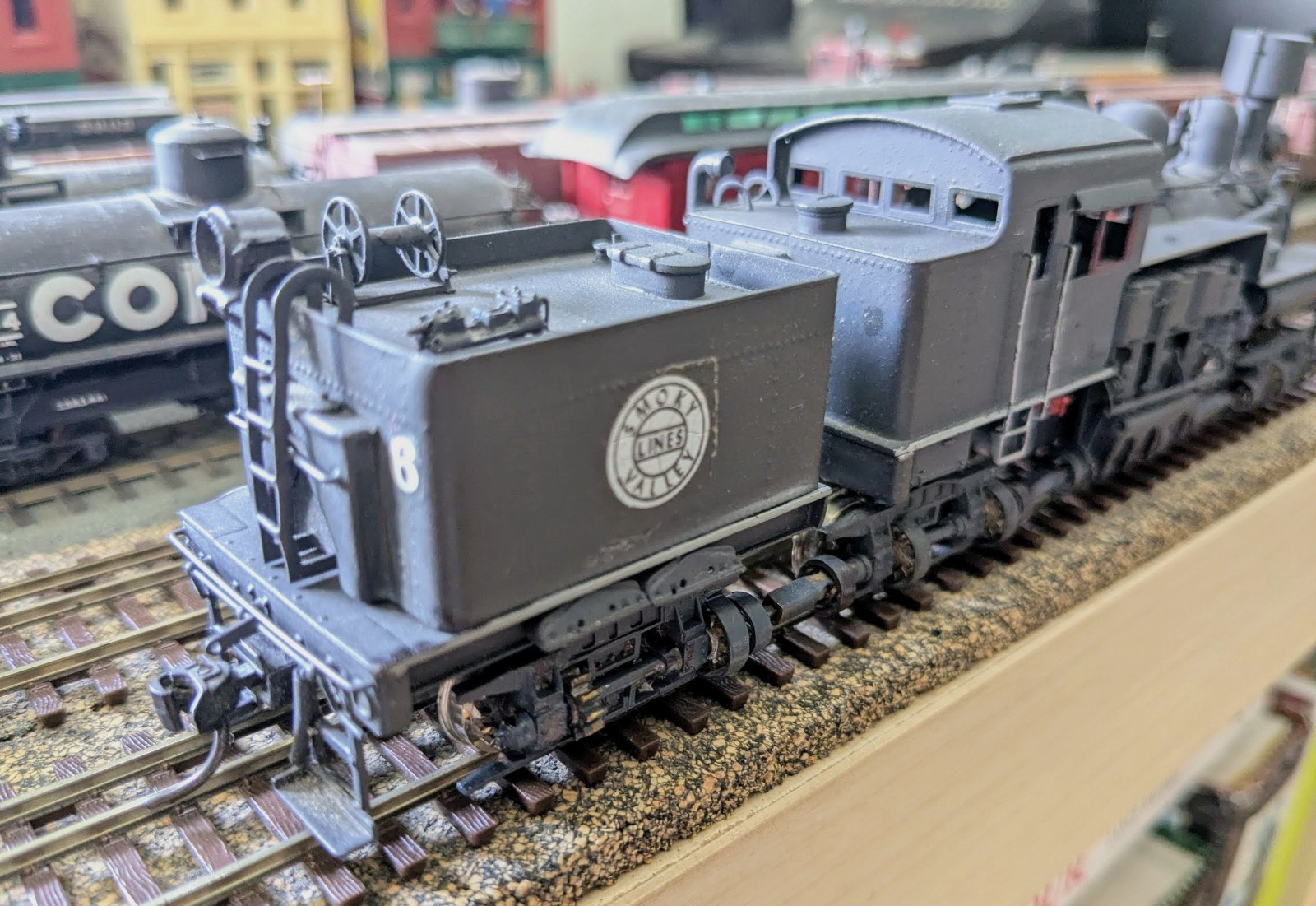 RARE! “1975 LAST-RUN” BRASS PACIFIC COAST 3-TRUCK SHAY PFM UNITED HO *RUNS G@@D!