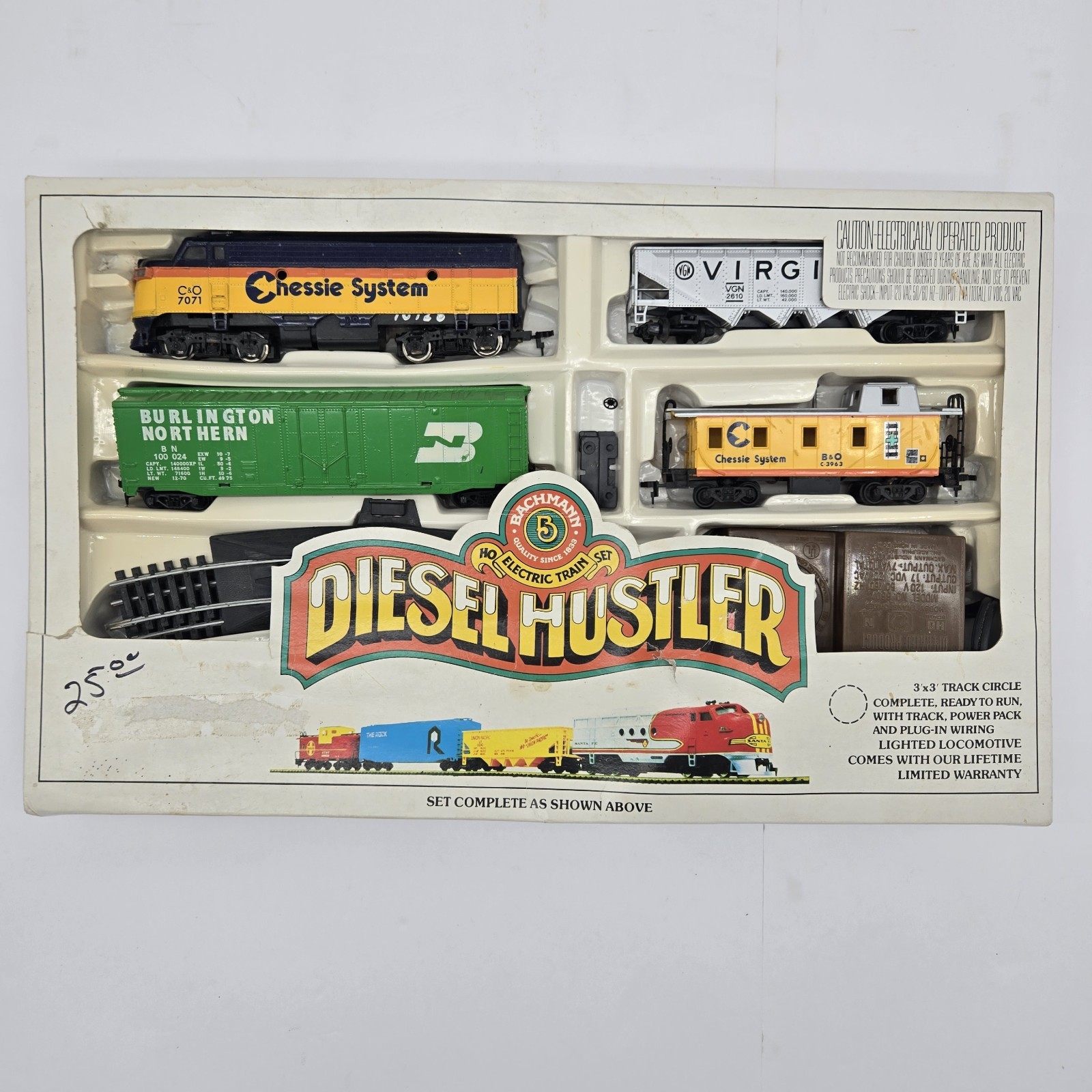 Bachmann Diesel Hustler HO Scale Electric Train Set SEE DESCRIPTION