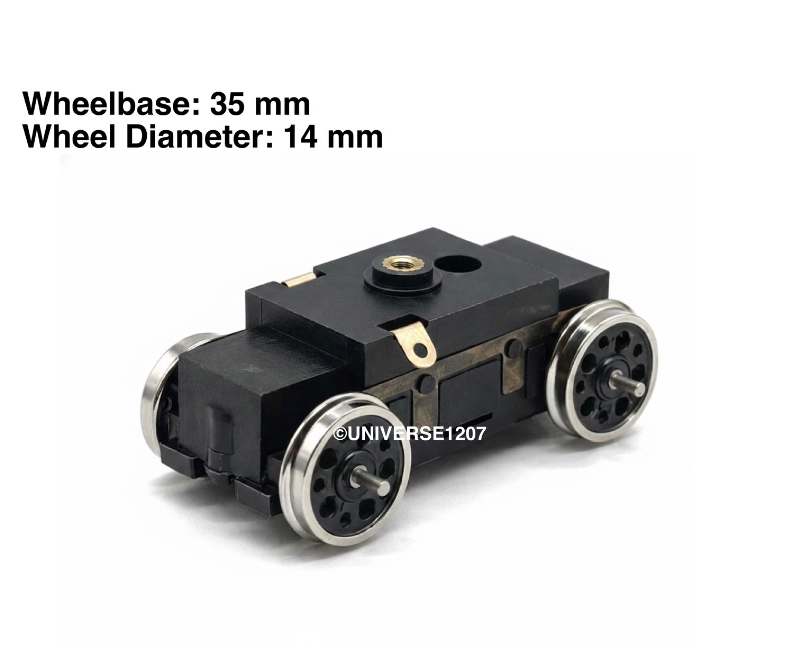 HO/On30/Oe/Gn15 Hanazono 16.5mm Gauge Locomotive Power Drive Chassis 35mm/14mm