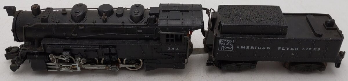 American Flyer 343 Vintage S Gauge Nickel Plate Road 0-8-0 Steam Switcher