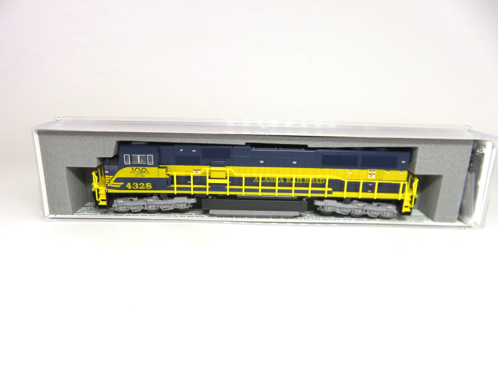 Kato 176-6412 N Scale Alaska Railroad EMD SD70MAC Locomotive #4328 100 Years