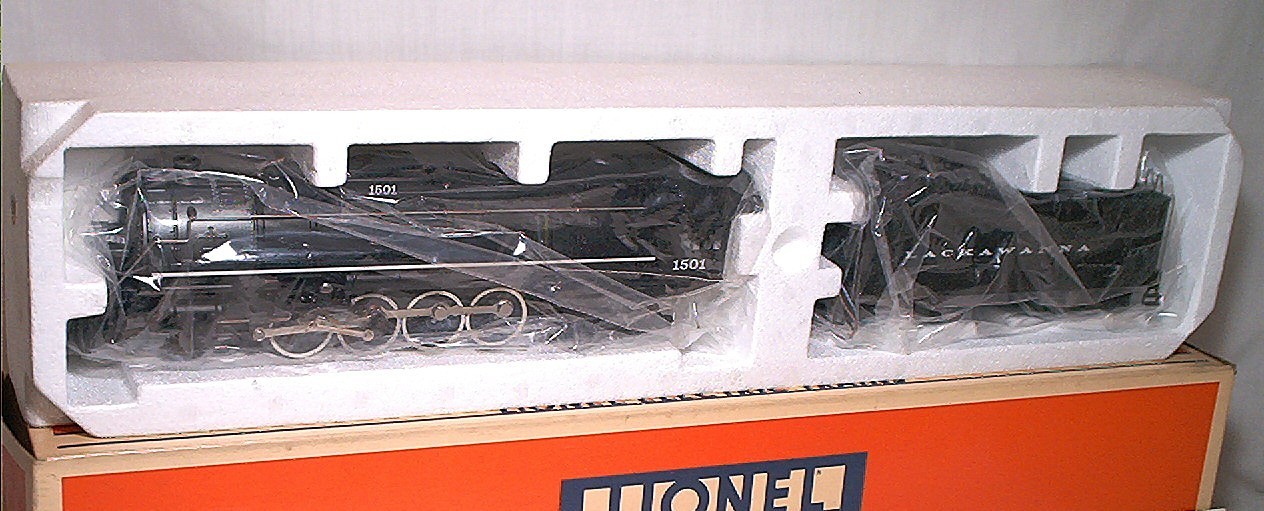 LIONEL 6-18003 O GAUGE POWERED L&W 4-8-4 STEAM LOCOMOTIVE CAB# 1501 MINTY IN OB