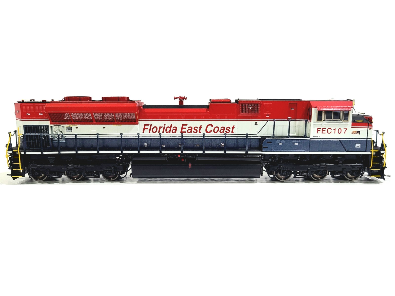 Overland OMI FEC SD70M-2 Florida East Coast Rail America #107 HO Brass AA-1605-3