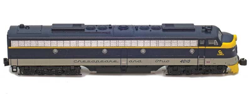 AZL 62612-1 Z-scale Chesapeake Ohio C&O E8 A #4010 Diesel Locomotive NEW &TESTED