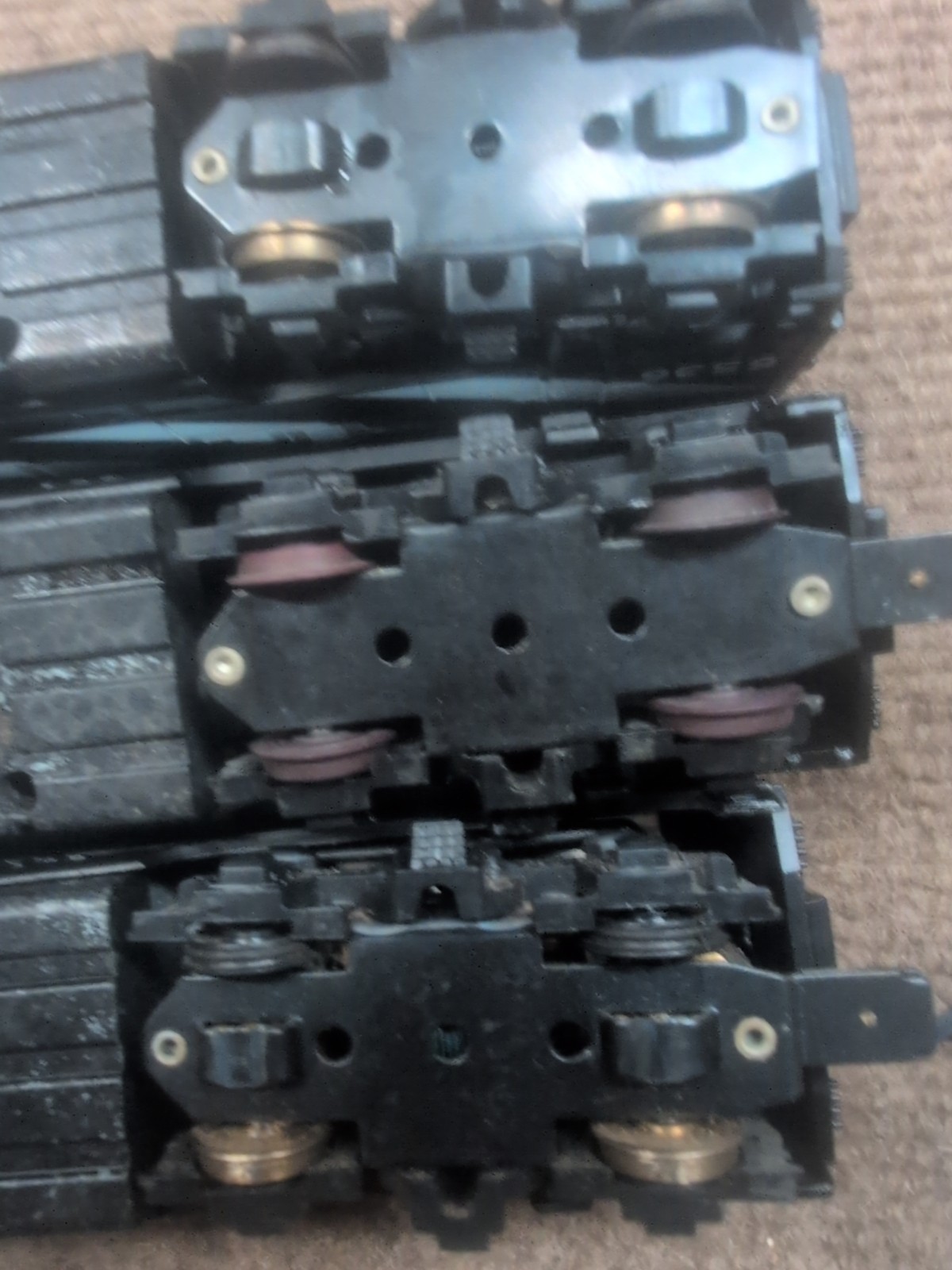 HO AHM Tempo Canadian National #6536ᇛ Zebra F3 Diesel Loco Engine lot of 4