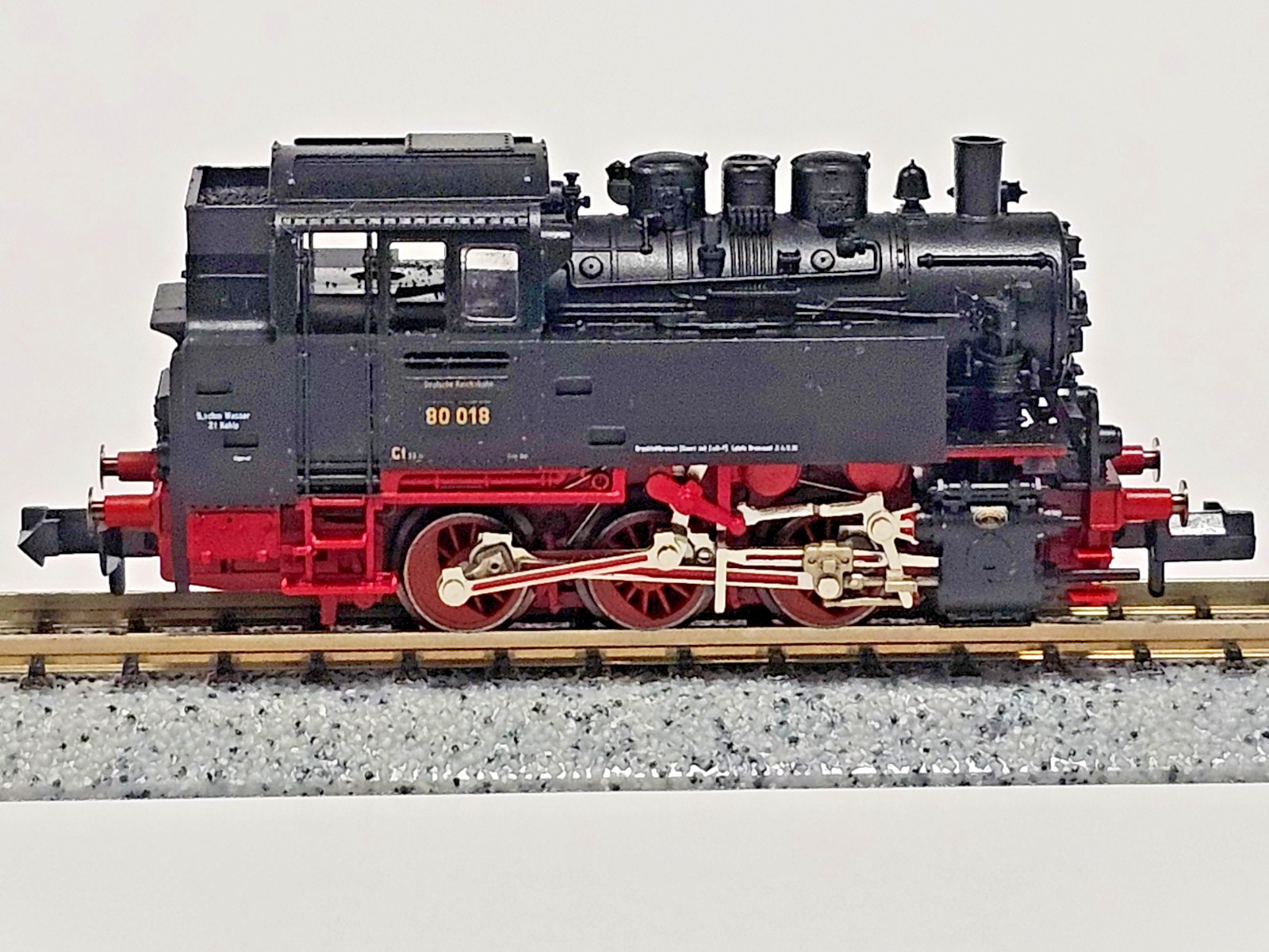 N SCALE FLEISCHMANN PICCOLO 7027 TANK STEAM LOCOMOTIVE OF THE DRG TESTED W VIDEO
