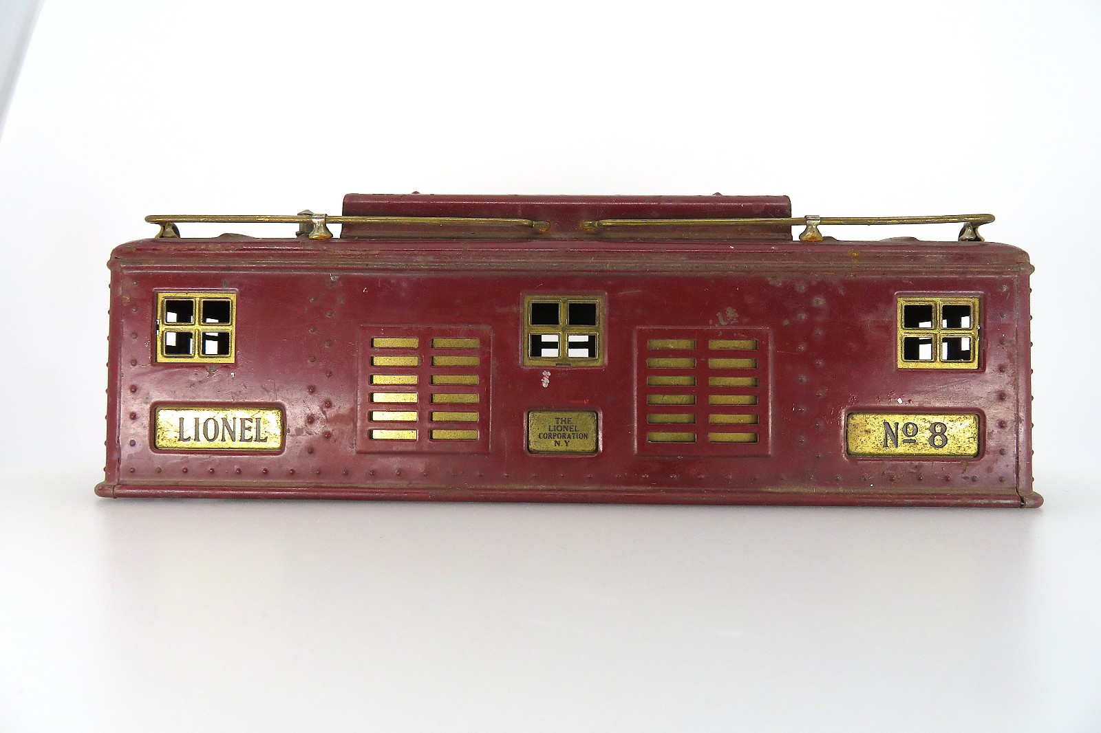 1930 Lionel Standard Gauge Maroon Red #8 Locomotive Shell Body