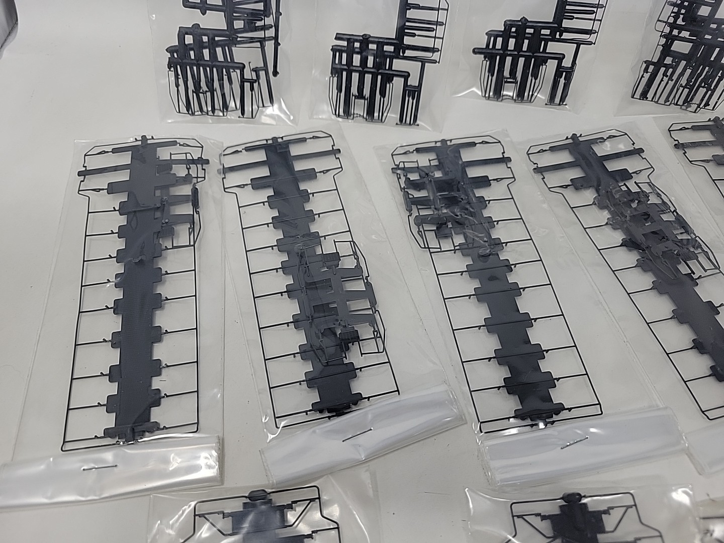 Lot of 18 HO Scale Locomotive Handrail Kits, Brand Unknown