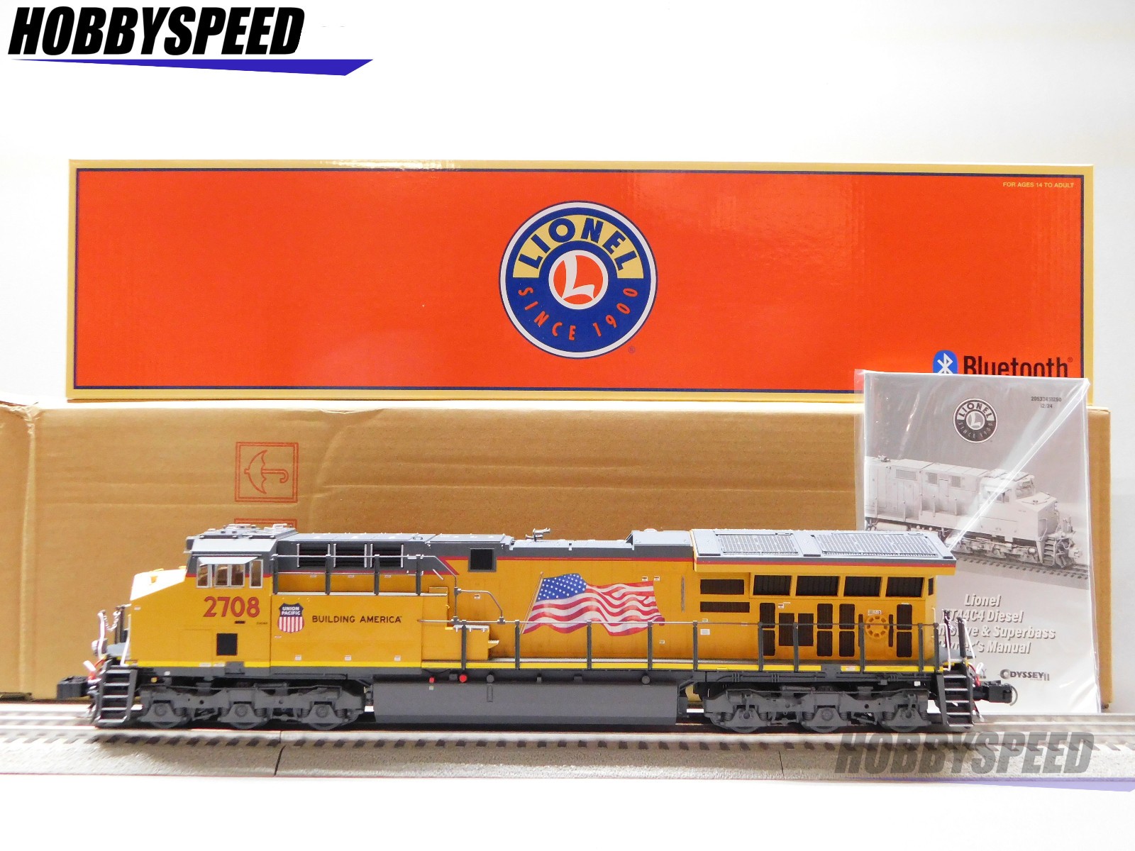 LIONEL UNION PACIFIC UP SUPERBASS ET44AC #2708 DIESEL ENGINE O GAUGE 2533509 NEW