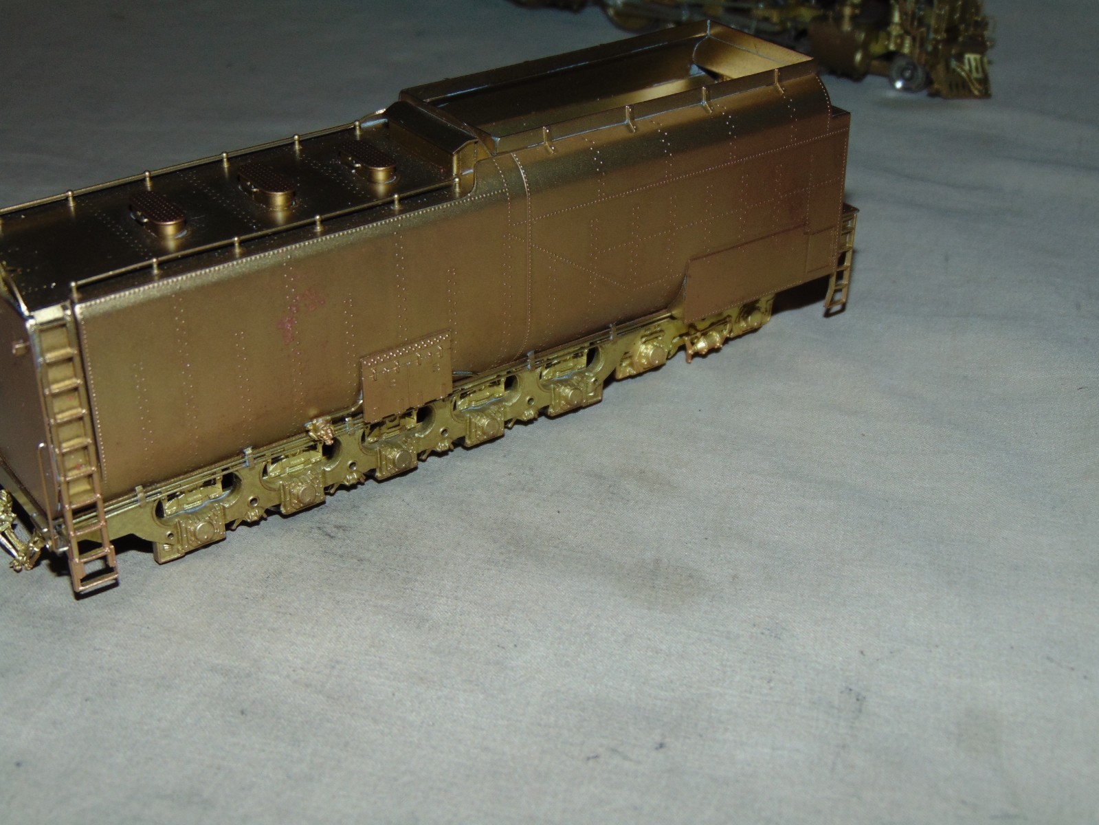 KEY IMPORTS HO BRASS 3985 4-6-6-4 UNPAINTED UNION PACIFIC CHALLENGER -LADDER OFF