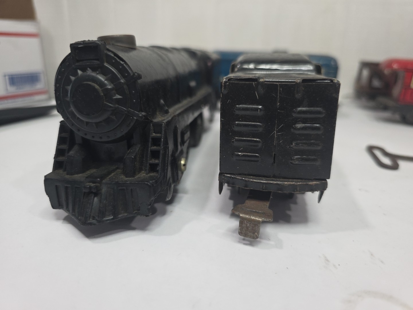 MARX Pre War O Pressed Steel Wind Up Loco Tender Caboose Gondola Tin Litho Works