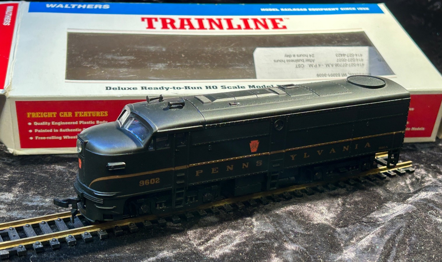 HO Scale ALCO FA 1 Pennsylvania Locomotive #9602 Flywheel (8WD) Drive L2-6, b2
