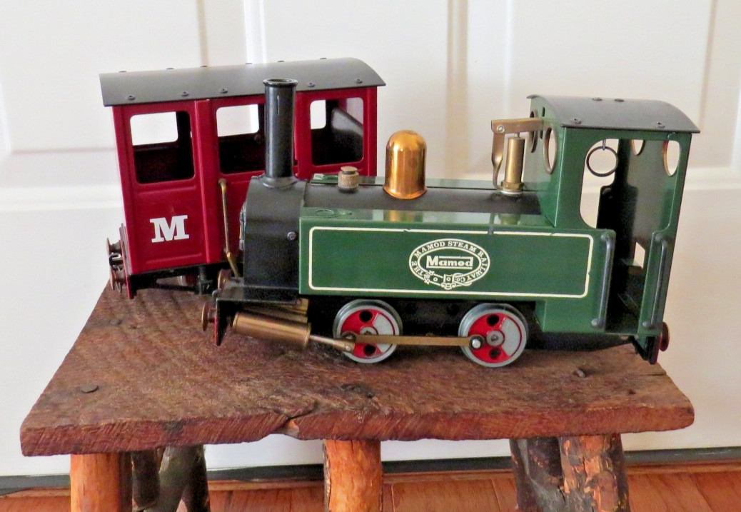 Mamod Steam Railway SL1 Narrow Gauge Train Set Green Loco 4 Wagons Track England