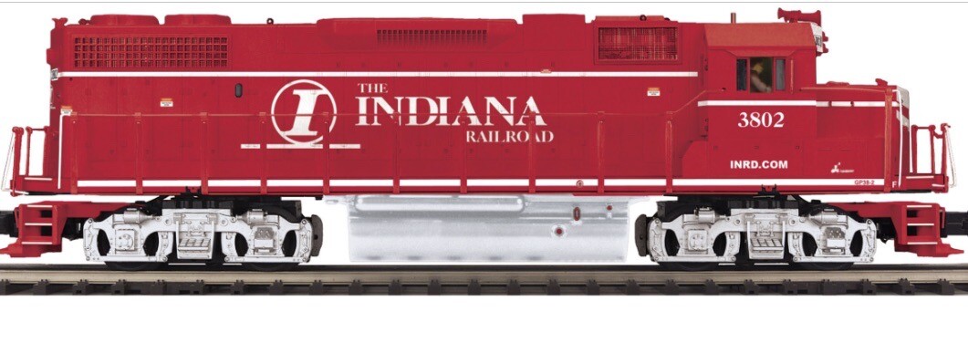 2-RAIL MTH PREMIER INDIANA RAILROAD GP38-2 DIESEL ENGINE 20-20224-2! O SCALE