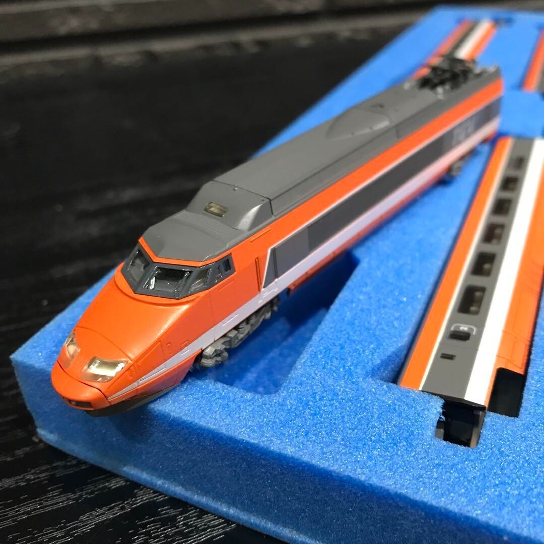 KATO French Railroad TGV S14701 N Scale Bullet Train Japan Used