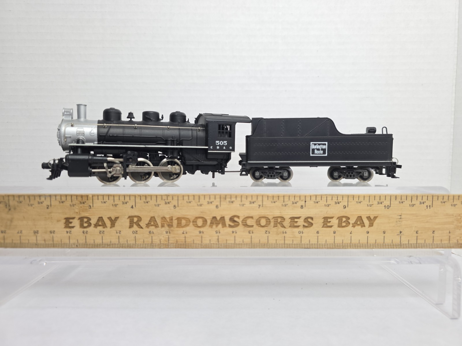 Rivarossi HO Scale Burlington Route 0-6-0 Steam Loco & Tender CB&Q 505 Runs
