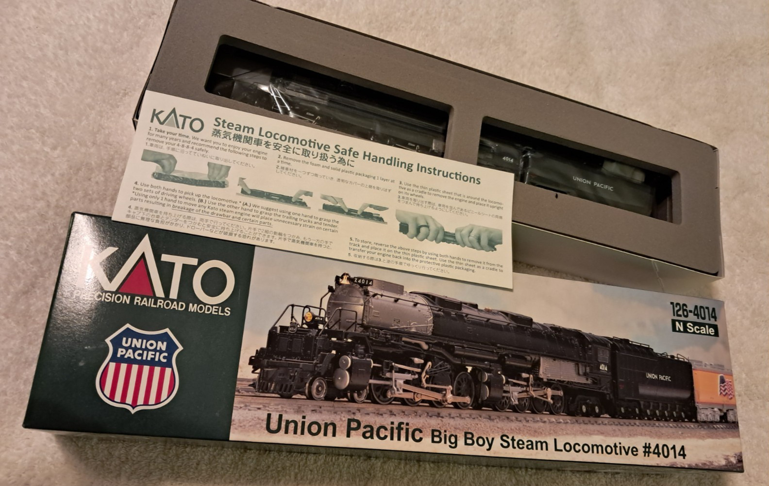 Kato 126-4014 N Gauge Union Pacific Railroad Big Boy Steam Locomotive #4014