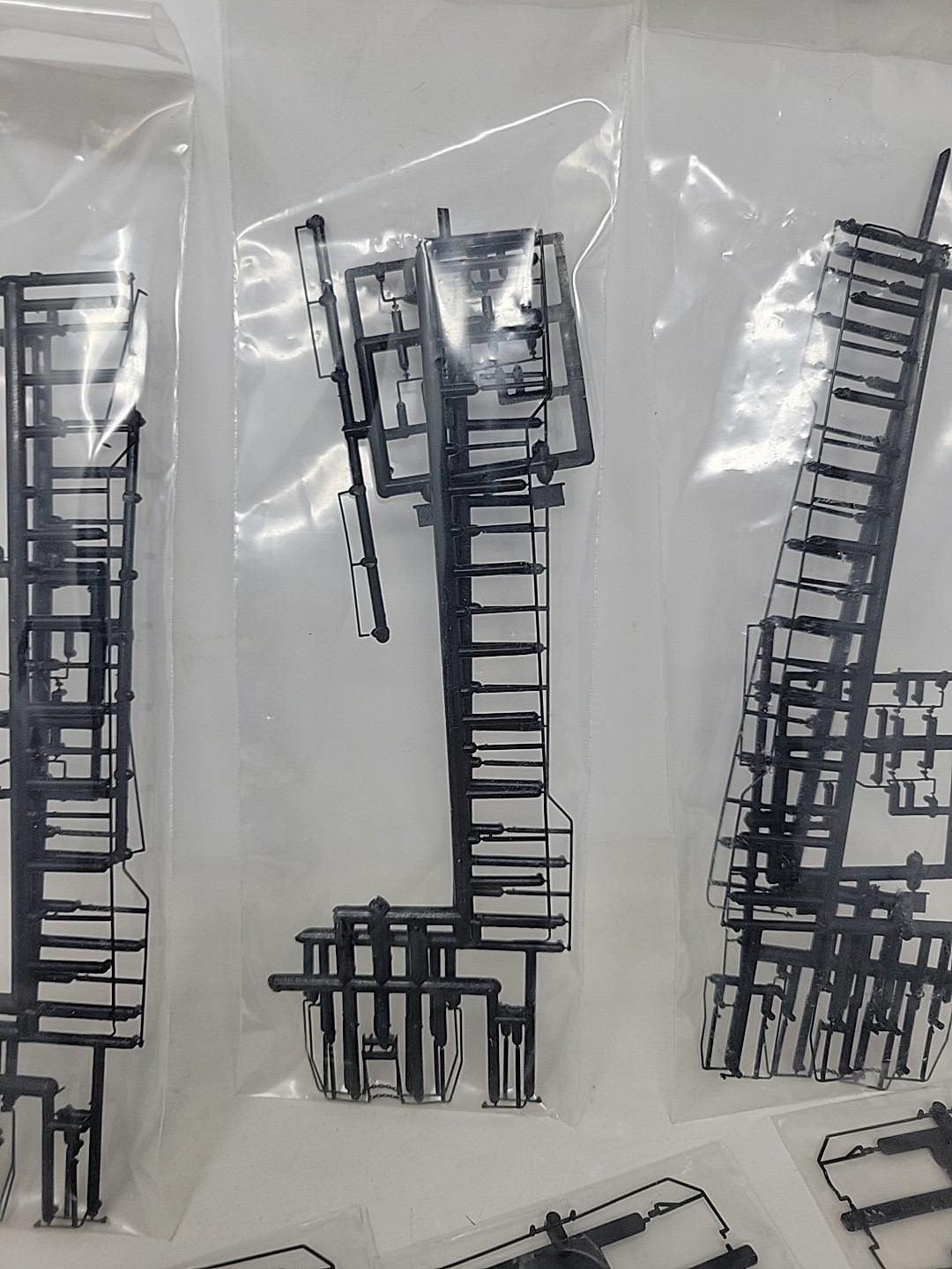 Lot of 18 HO Scale Locomotive Handrail Kits, Brand Unknown